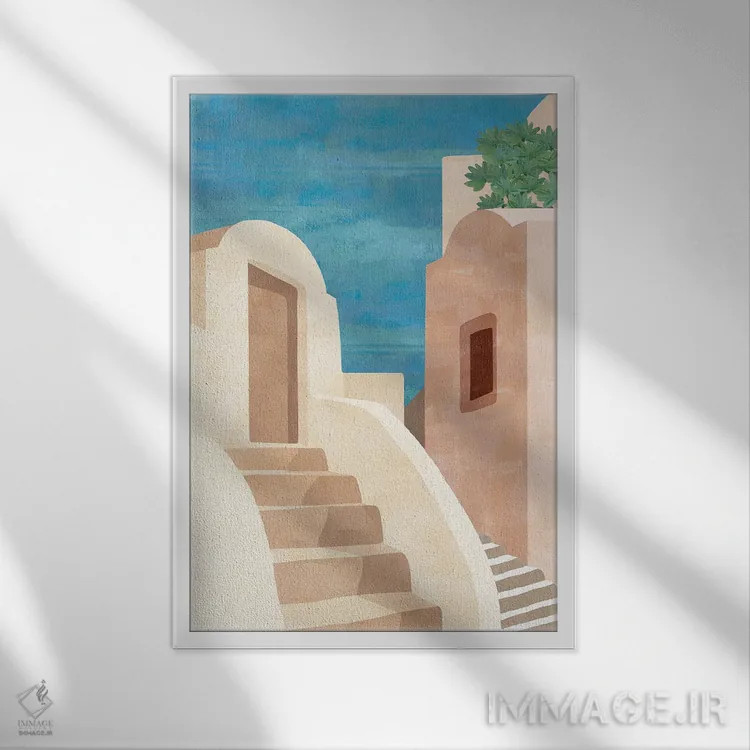 تابلو دکوراتیو کارویرو III اثر فلورا کوتا - نمای قابدار سفید