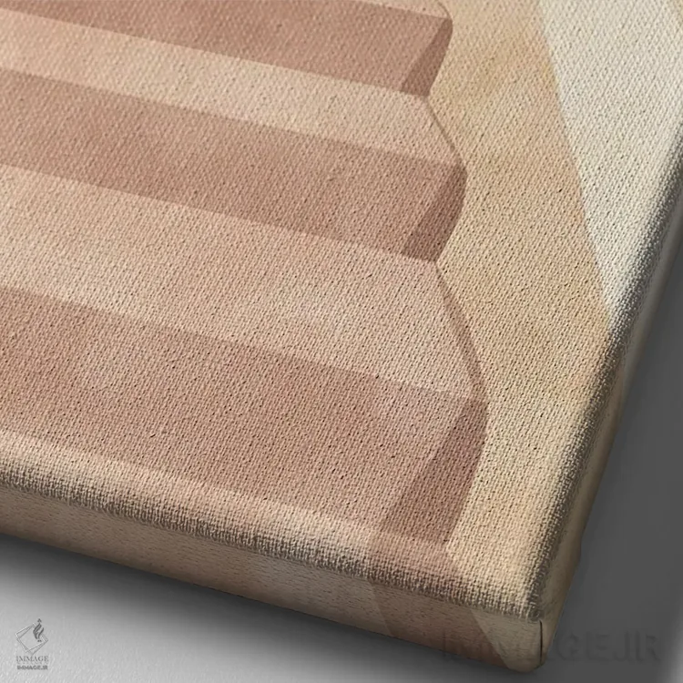 تابلو دکوراتیو کارویرو I اثر فلورا کوتا - نمای نزدیک بافت بوم