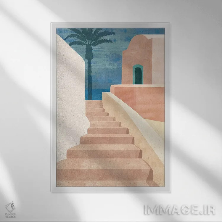 تابلو دکوراتیو کارویرو I اثر فلورا کوتا - نمای قابدار سفید