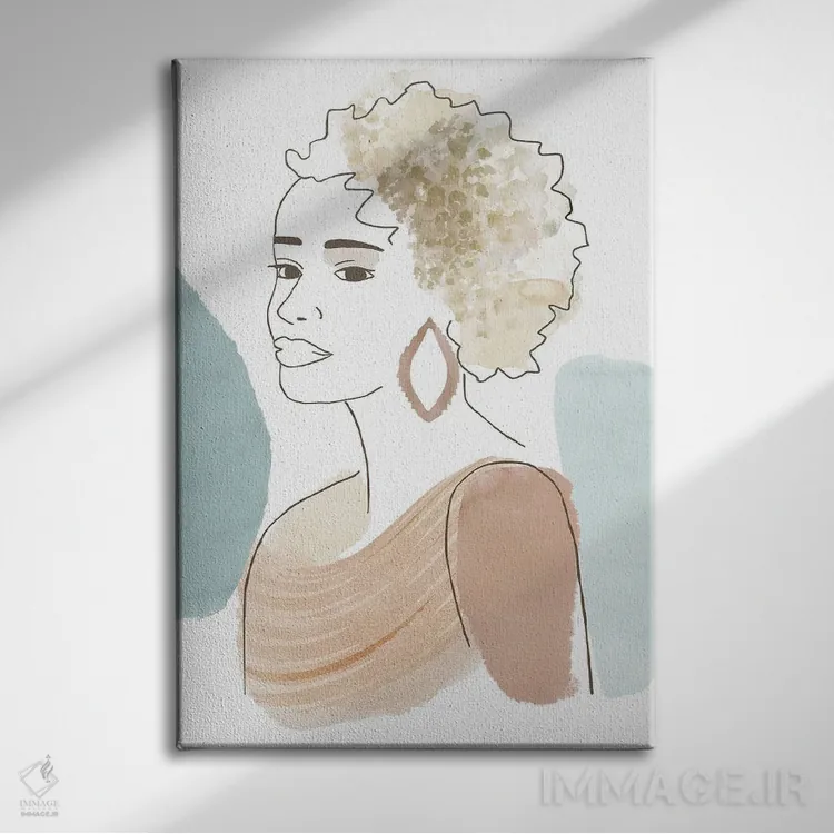 تابلو دکوراتیو لورنا اثر فلورا کوتا - نمای روبهرو روی دیوار