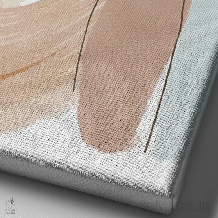 تابلو دکوراتیو لورنا اثر فلورا کوتا - نمای نزدیک بافت بوم