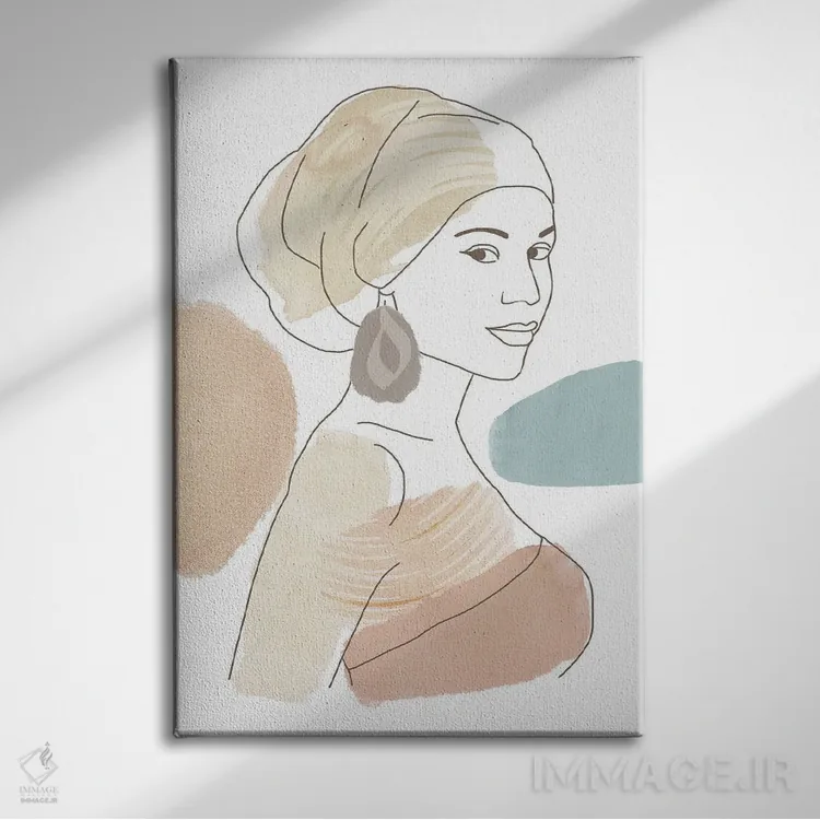 تابلو دکوراتیو مریام اثر فلورا کوتا - نمای روبهرو روی دیوار
