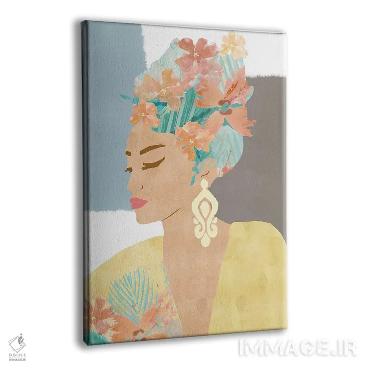 تابلو دکوراتیو نینا در شکوفه اثر فلورا کوتا - نمای پرسپکتیو محصول