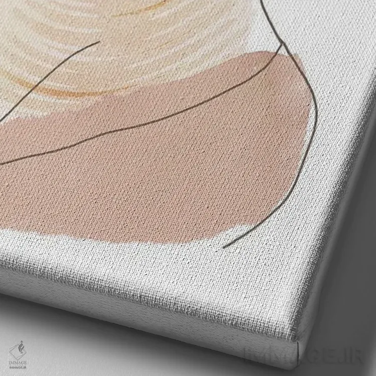 تابلو دکوراتیو مریام اثر فلورا کوتا - نمای نزدیک بافت بوم