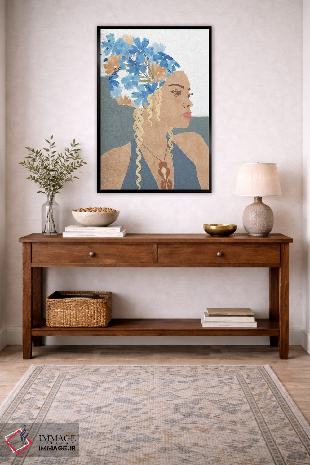 تابلو دکوراتیو مایا در شکوفه اثر فلورا کوتا - D3B