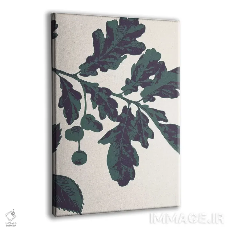 تابلو دکوراتیو شاخه بلوط اثر فایو بای فایو کالکتیو - نمای پرسپکتیو محصول