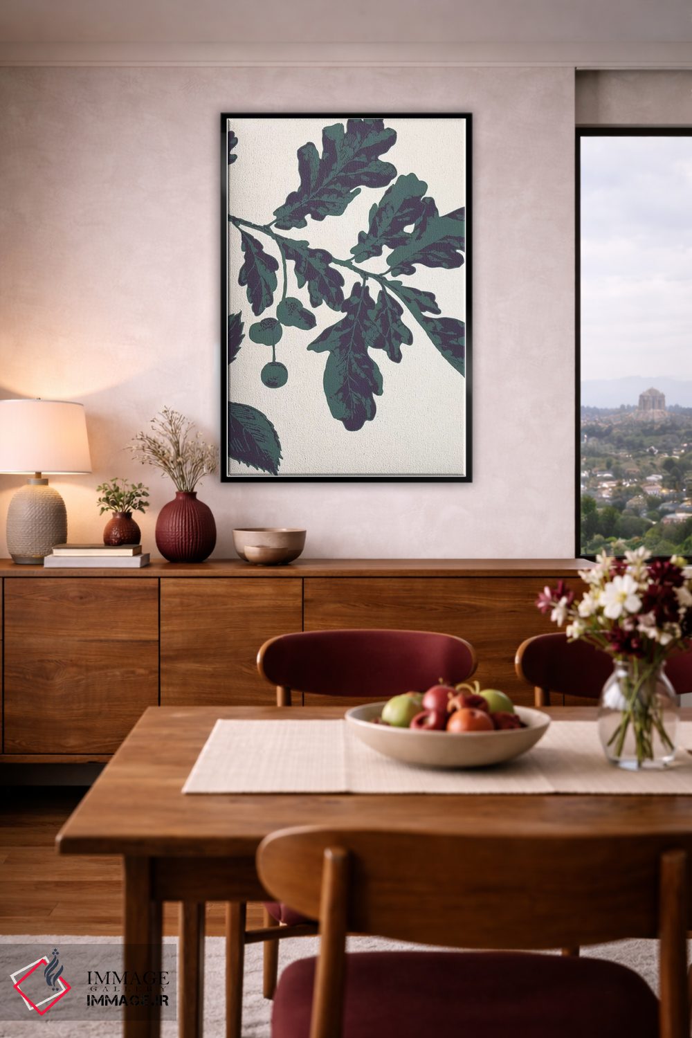 تابلو دکوراتیو شاخه بلوط اثر فایو بای فایو کالکتیو - D5B