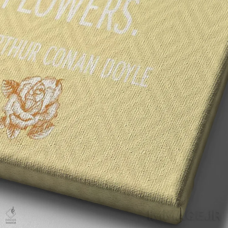 تابلو دکوراتیو نیکی بخشش می کند اثر فایو بای فایو کالکتیو - نمای نزدیک بافت بوم