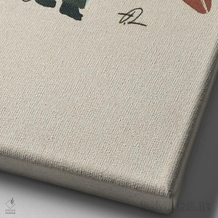 تابلو دکوراتیو آماده شو اثر فابیان لاواتر - نمای نزدیک بافت بوم