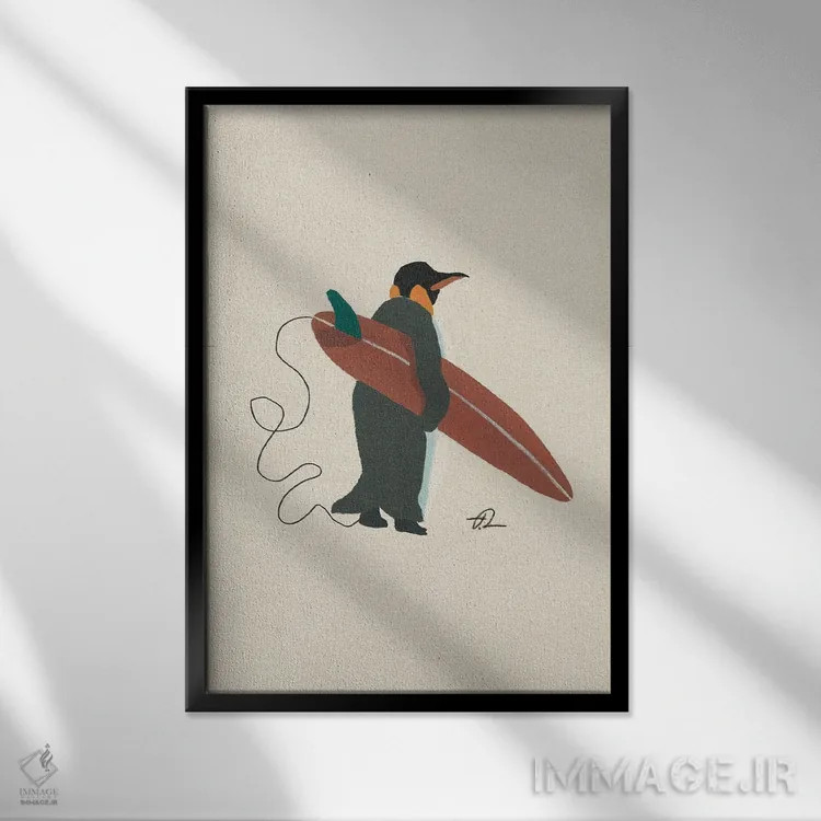 تابلو دکوراتیو آماده شو اثر فابیان لاواتر - نمای قابدار مشکی