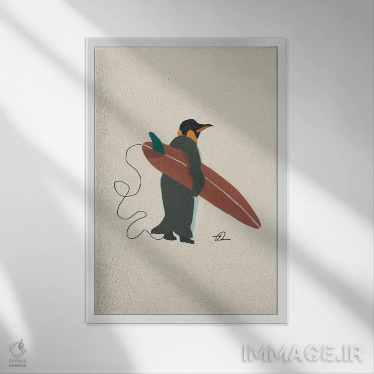 تابلو دکوراتیو آماده شو اثر فابیان لاواتر - نمای قابدار سفید