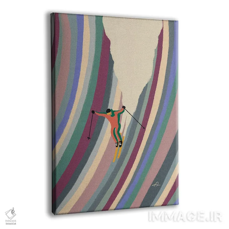 تابلو دکوراتیو پایین دامنه ها اثر فابیان لاواتر - نمای پرسپکتیو محصول