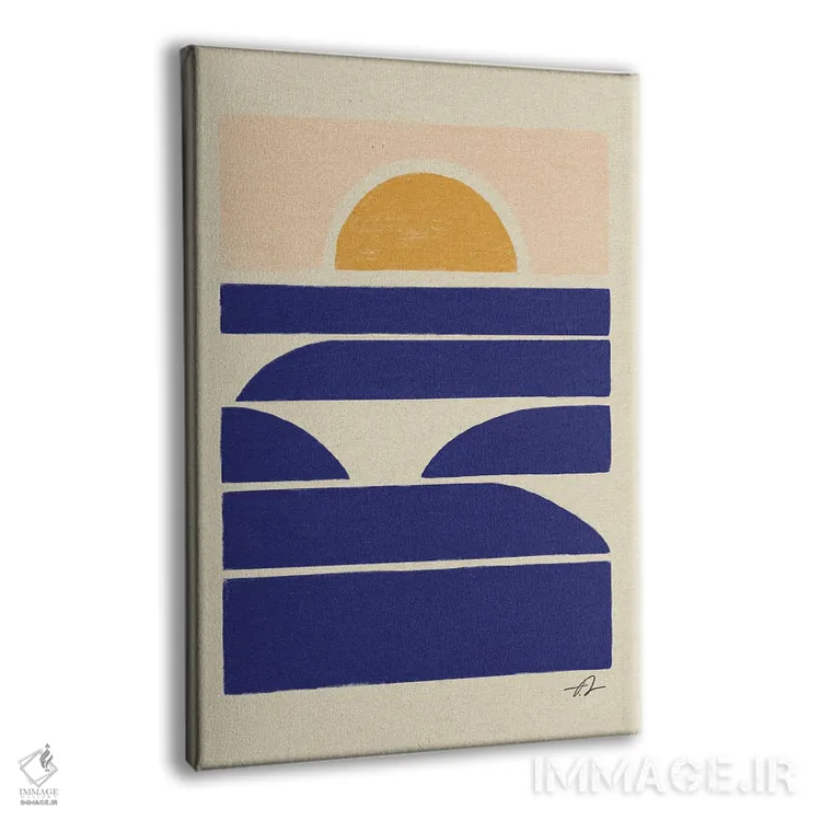 تابلو مینیمال ادامه بده بیار اثر فابیان لاواتر - نمای پرسپکتیو محصول