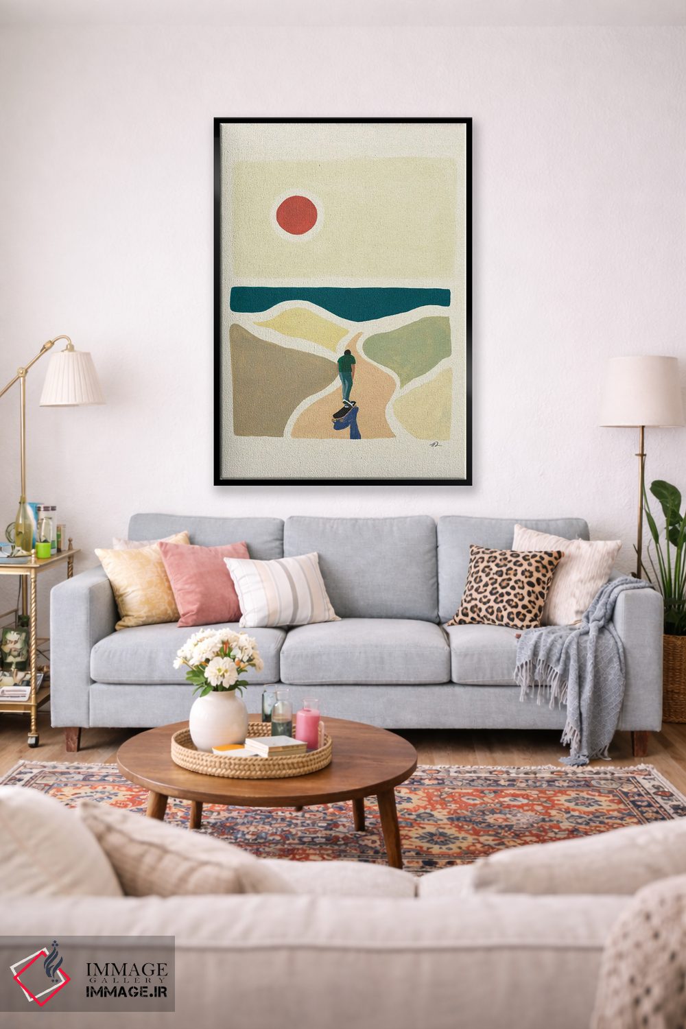 تابلو مینیمال به راهت ادامه بده اثر فابیان لاواتر - D2B