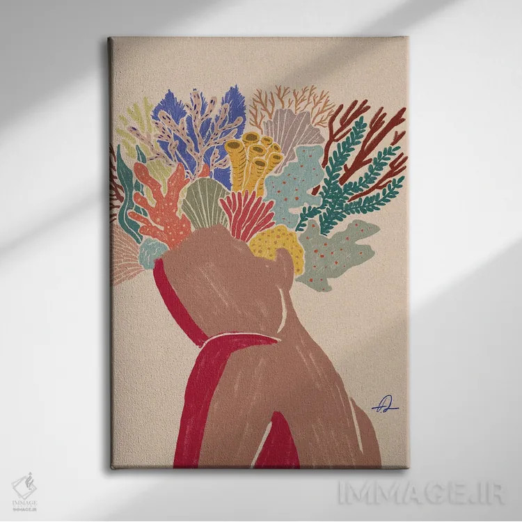 تابلو دکوراتیو در چشمانم نگاه کن اثر فابیان لاواتر - نمای روبهرو روی دیوار