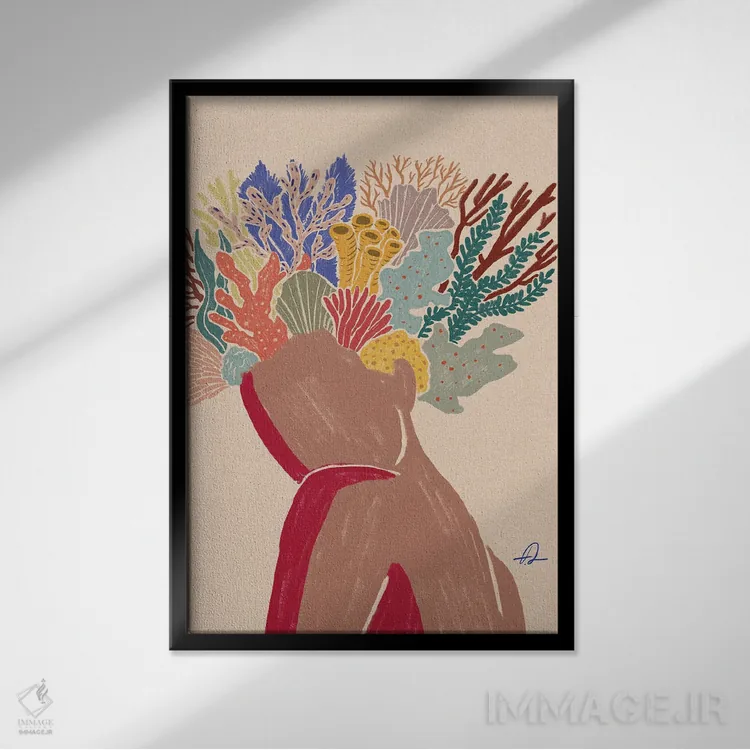 تابلو دکوراتیو در چشمانم نگاه کن اثر فابیان لاواتر - نمای قابدار مشکی