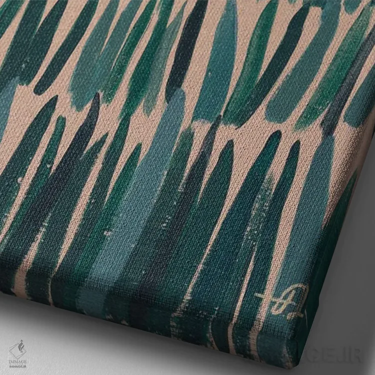 تابلو دکوراتیو راه بلند تا ساحل اثر فابیان لاواتر - نمای نزدیک بافت بوم