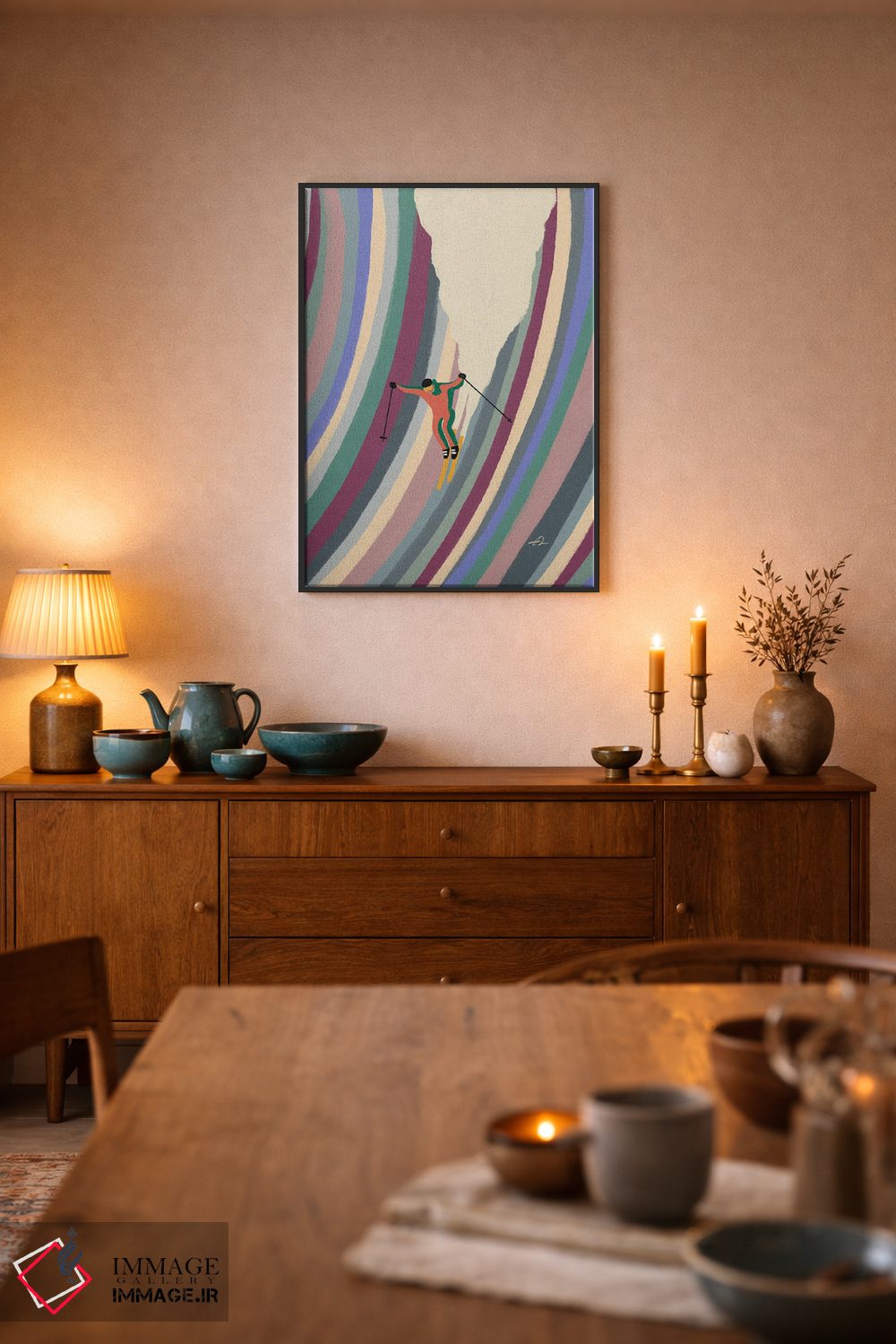 تابلو دکوراتیو پایین دامنه ها اثر فابیان لاواتر - D6B