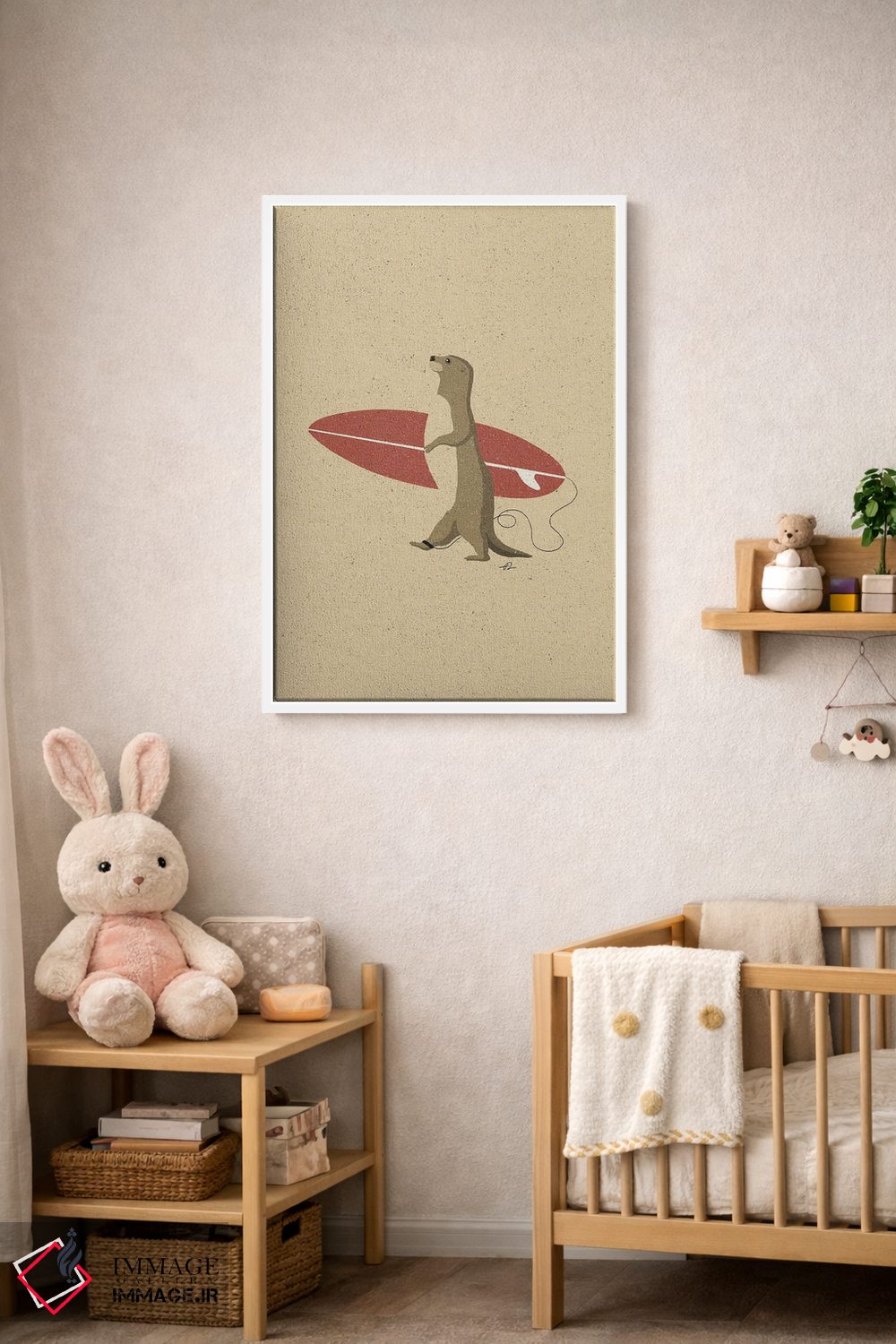 تابلو دکوراتیو سمور موج سوار II اثر فابیان لاواتر - D3W