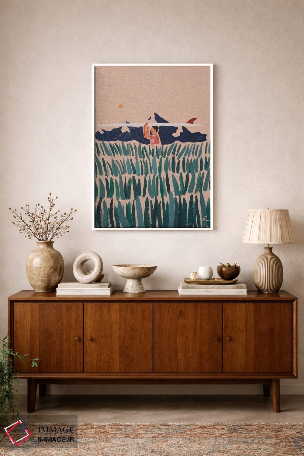 تابلو دکوراتیو راه بلند تا ساحل اثر فابیان لاواتر - D1W