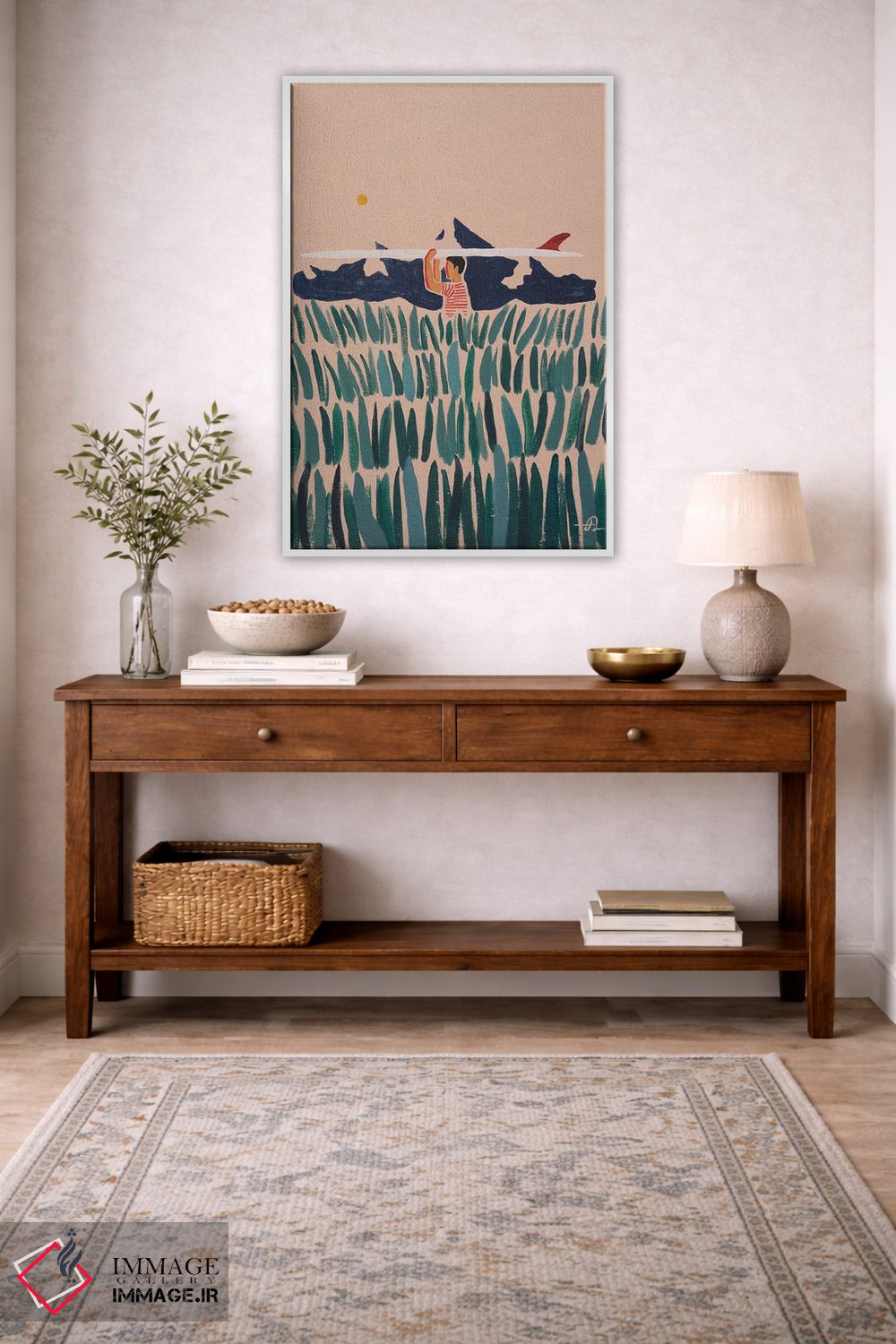 تابلو دکوراتیو راه بلند تا ساحل اثر فابیان لاواتر - D3W