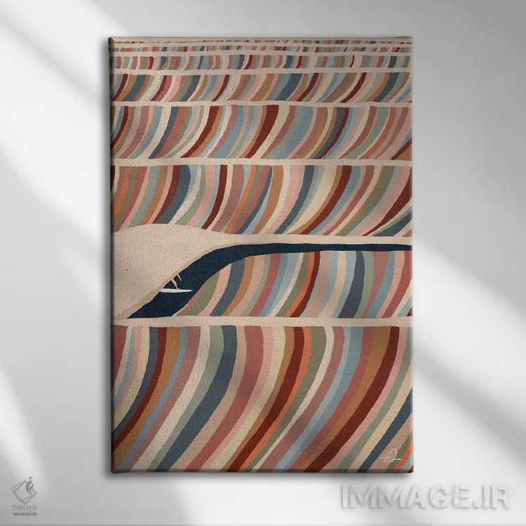 تابلو مینیمال سایه اثر فابیان لاواتر - نمای روبهرو روی دیوار