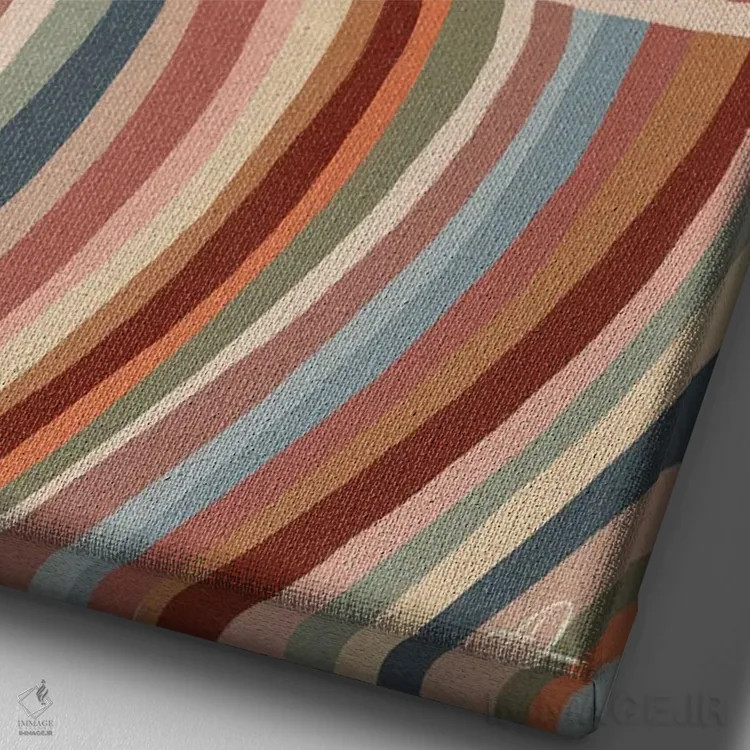 تابلو مینیمال سایه اثر فابیان لاواتر - نمای نزدیک بافت بوم