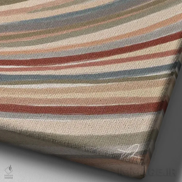 تابلو مینیمال فرار اثر فابیان لاواتر - نمای نزدیک بافت بوم