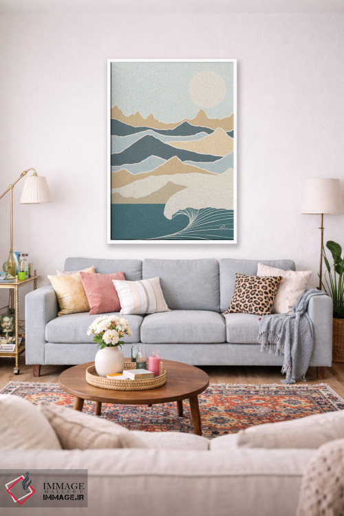 تابلو مینیمال آرام اثر فابیان لاواتر - D1W