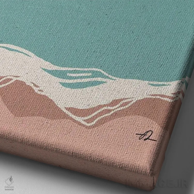 تابلو مینیمال دیدگاه اثر فابیان لاواتر - نمای نزدیک بافت بوم