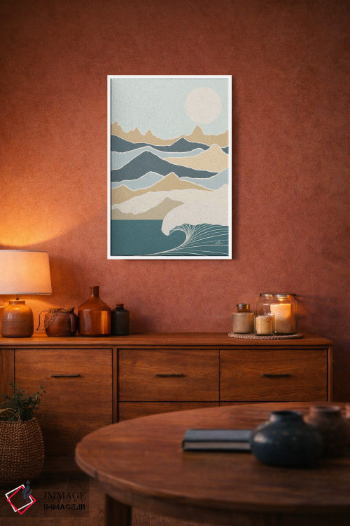 تابلو مینیمال آرام اثر فابیان لاواتر - D3W