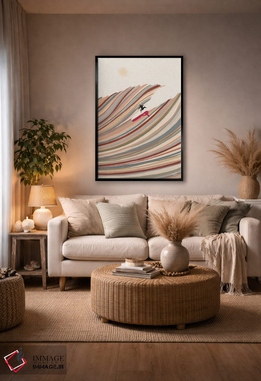 تابلو مینیمال فرار اثر فابیان لاواتر - D5B