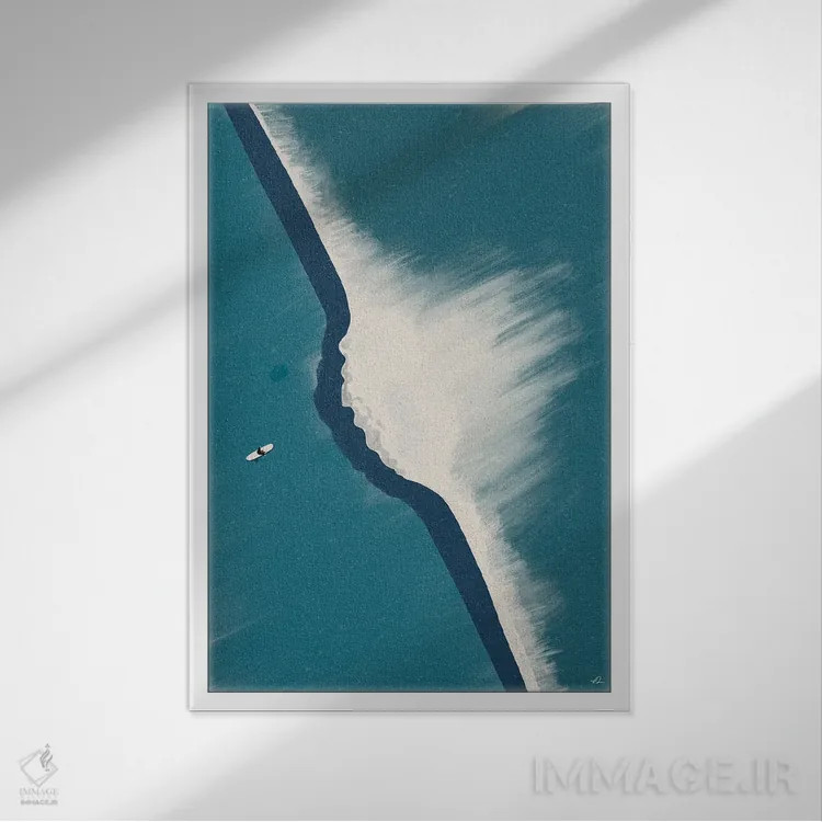 تابلو مینیمال دوشنبه ها اثر فابیان لاواتر - نمای قابدار سفید