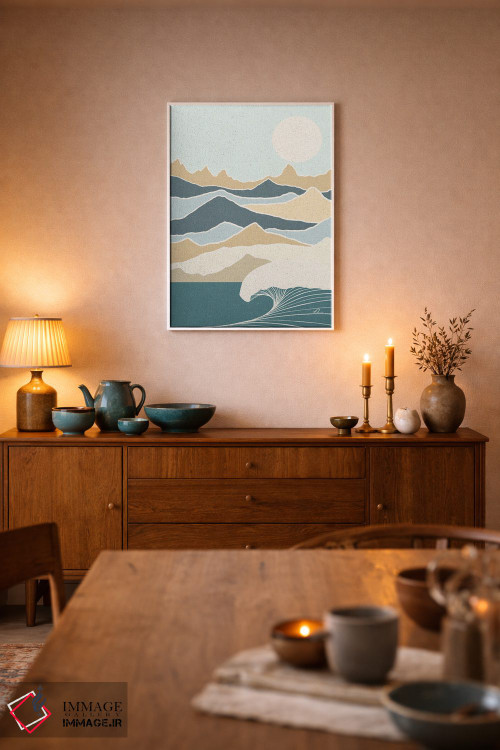 تابلو مینیمال آرام اثر فابیان لاواتر - D6W