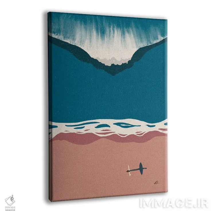 تابلو مینیمال بازی ذهنی اثر فابیان لاواتر - نمای پرسپکتیو محصول