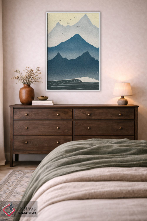 تابلو مینیمال صبح های آبی اثر فابیان لاواتر - D2W