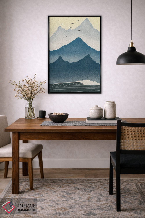 تابلو مینیمال صبح های آبی اثر فابیان لاواتر - D6B