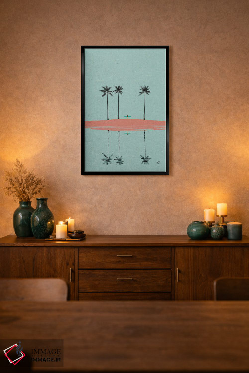 تابلو مینیمال بازتاب اثر فابیان لاواتر - D2B