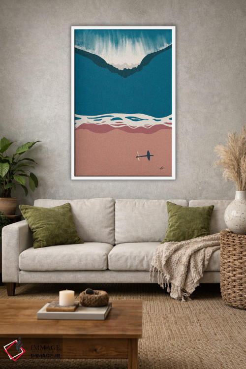 تابلو مینیمال بازی ذهنی اثر فابیان لاواتر - D1W