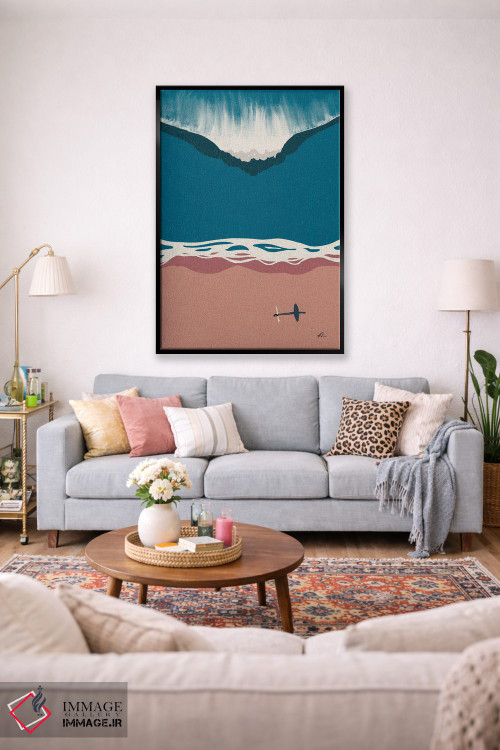 تابلو مینیمال بازی ذهنی اثر فابیان لاواتر - D2B