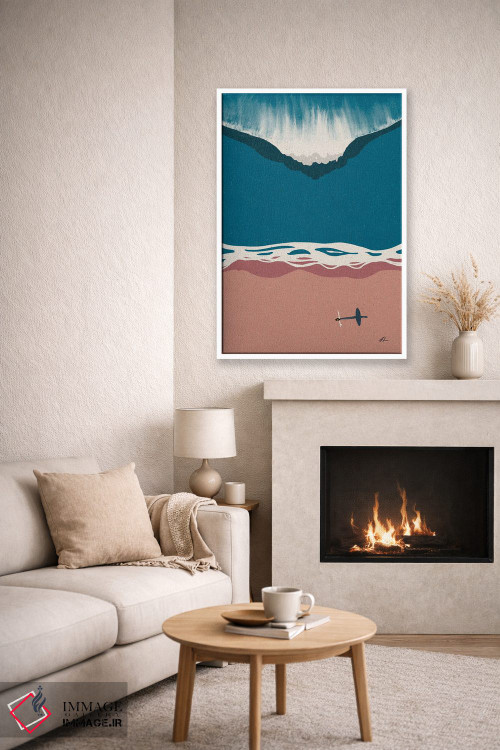 تابلو مینیمال بازی ذهنی اثر فابیان لاواتر - D6W