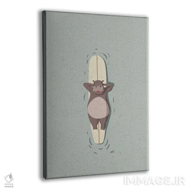 تابلو دکوراتیو اسبی موج سوار اثر فابیان لاواتر - نمای پرسپکتیو محصول