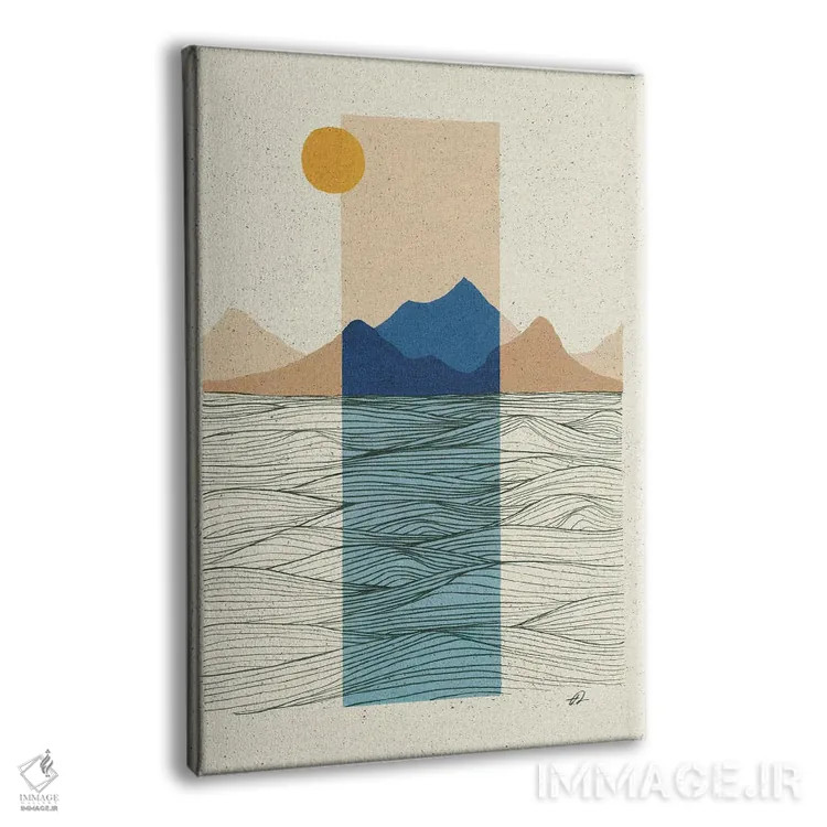 تابلو مینیمال آخرین نور اثر فابیان لاواتر - نمای پرسپکتیو محصول