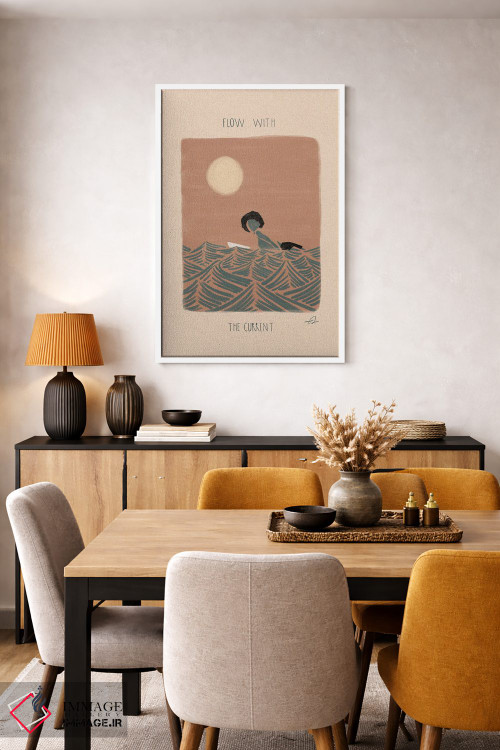 تابلو دکوراتیو با جریان همراه شو اثر فابیان لاواتر - D4W