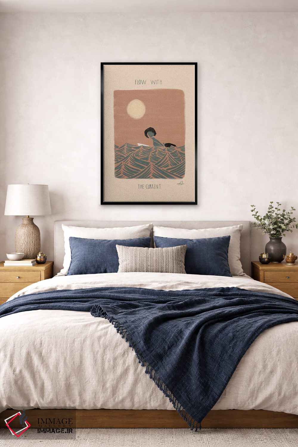 تابلو دکوراتیو با جریان همراه شو اثر فابیان لاواتر - D6B