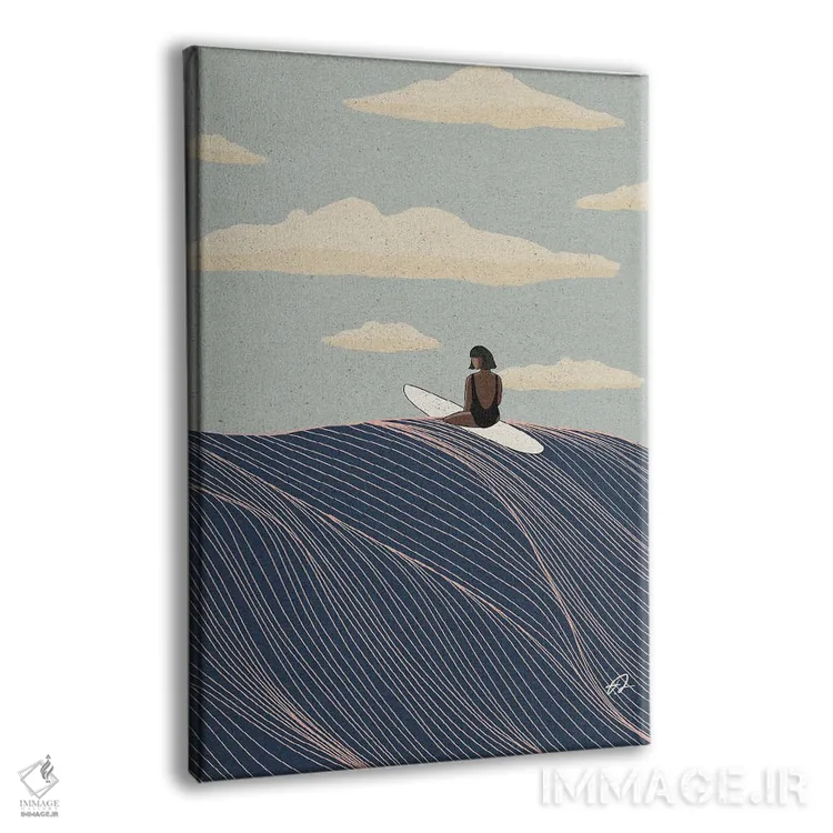 تابلو دکوراتیو بر تخت او اثر فابیان لاواتر - نمای پرسپکتیو محصول