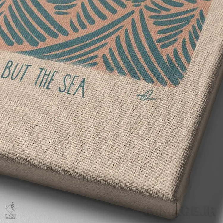 تابلو دکوراتیو جایی برای بودن نیست اثر فابیان لاواتر - نمای نزدیک بافت بوم