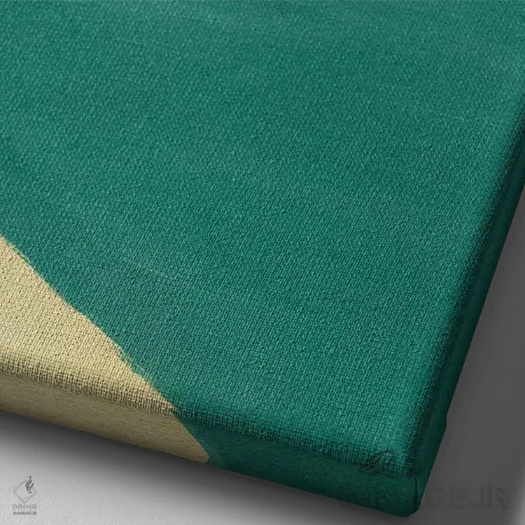 تابلو مینیمال نخل های قرمز اثر فابیان لاواتر - نمای نزدیک بافت بوم