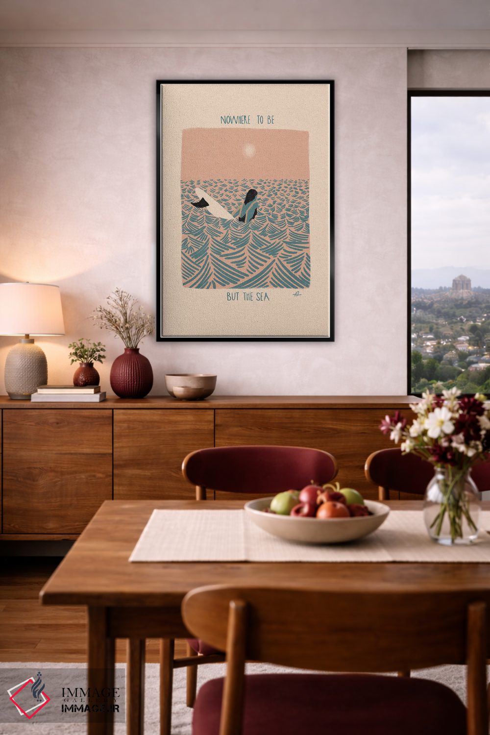 تابلو دکوراتیو جایی برای بودن نیست اثر فابیان لاواتر - D5B