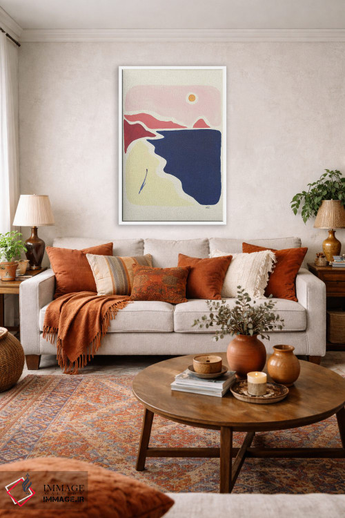 تابلو مینیمال راه برو و نفس بکش اثر فابیان لاواتر - D3W